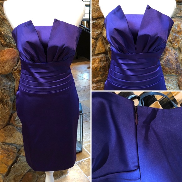Dresses & Skirts - NWOT! Hot Purple Mini Cocktail Dress! Size 2